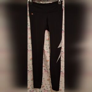 EUC Aviator Nation Black High-Rise Full-Length Athleisure Gym Legging Pant SZ S